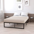 Flash Furniture Lana 14 Inch Metal Platform Bed Frame - No Box Spring Needed with Steel Slat Support and Quick Lock Functionality (Twin)