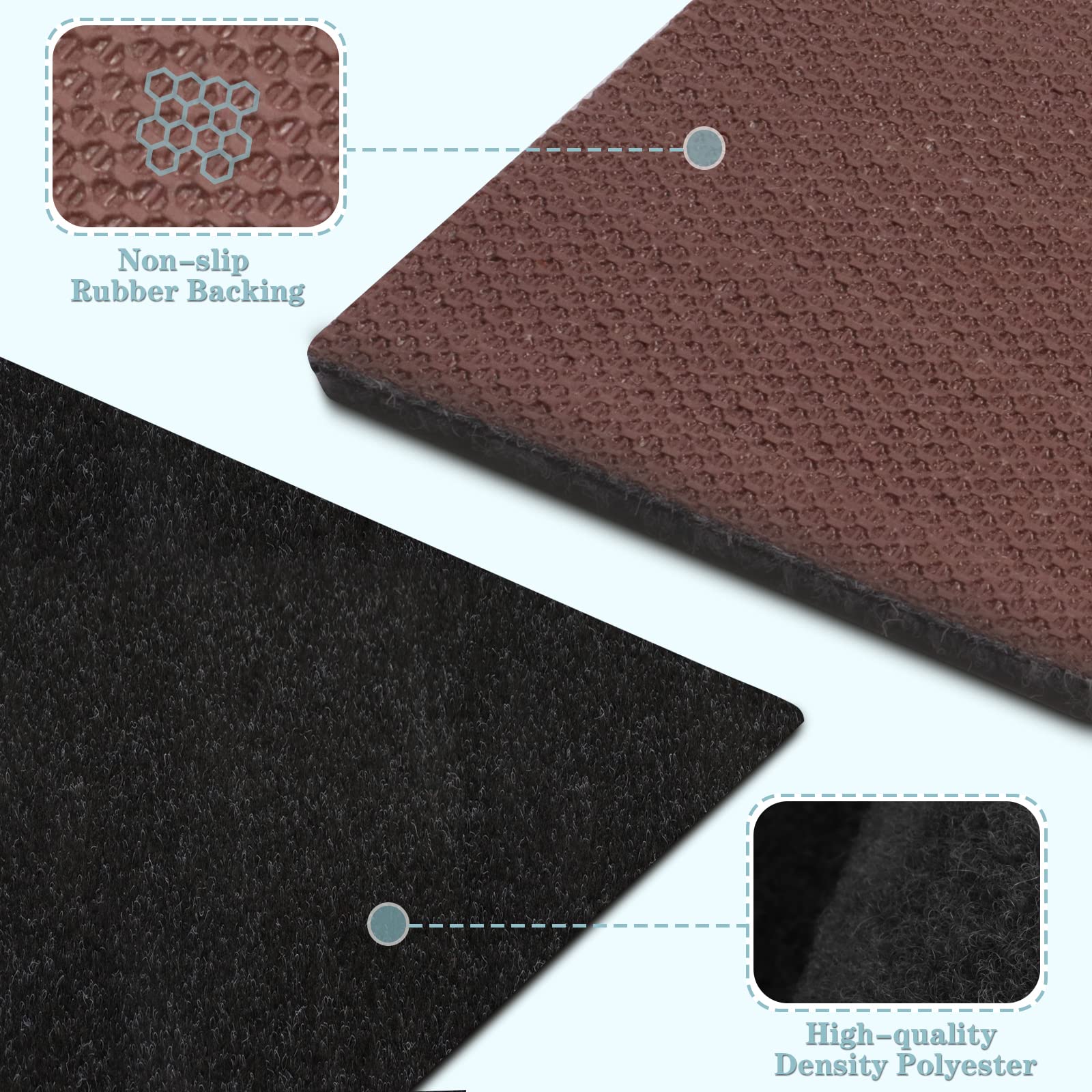Runner Rug 4Ft X 10Ft, Ayoha 2'-82' Utility Carpet Runner For Entryway Hallway Aisles Balcony Garages, Area Rugs With Non-Slip R