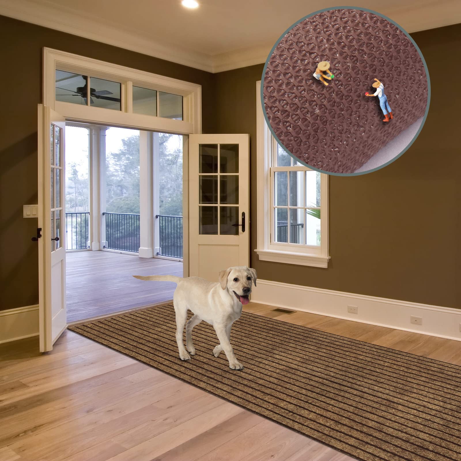 Custom Size Runner Rug 3 Ft X 27 Ft, Zgr 2-82Ft Carpet Runners Hallway Entryway Kitchen Garage Laundry Room Area Rugs With Non-S