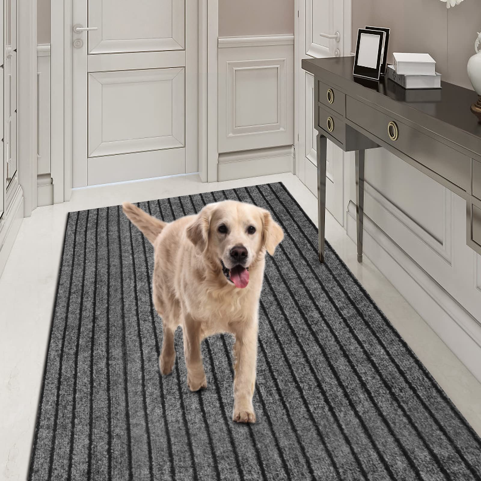 Runner Rug 4FT x 73FT, AYOHA 2'-82' Utility Carpet Runner for Entryway Hallway Aisles Balcony Garages, Area Rugs with Non-Slip R