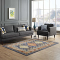 Modway Atzi Distressed Southwestern Diamond Floral Area Rug, 8X10, Multicolored