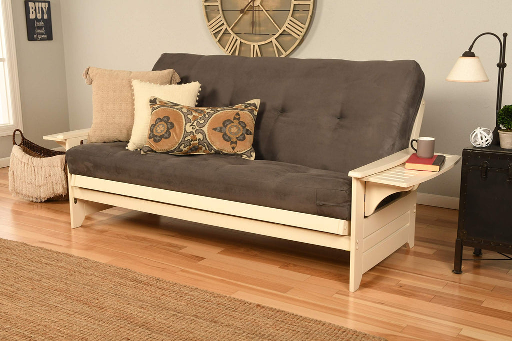 Kodiak Furniture Futon Set, Full, White