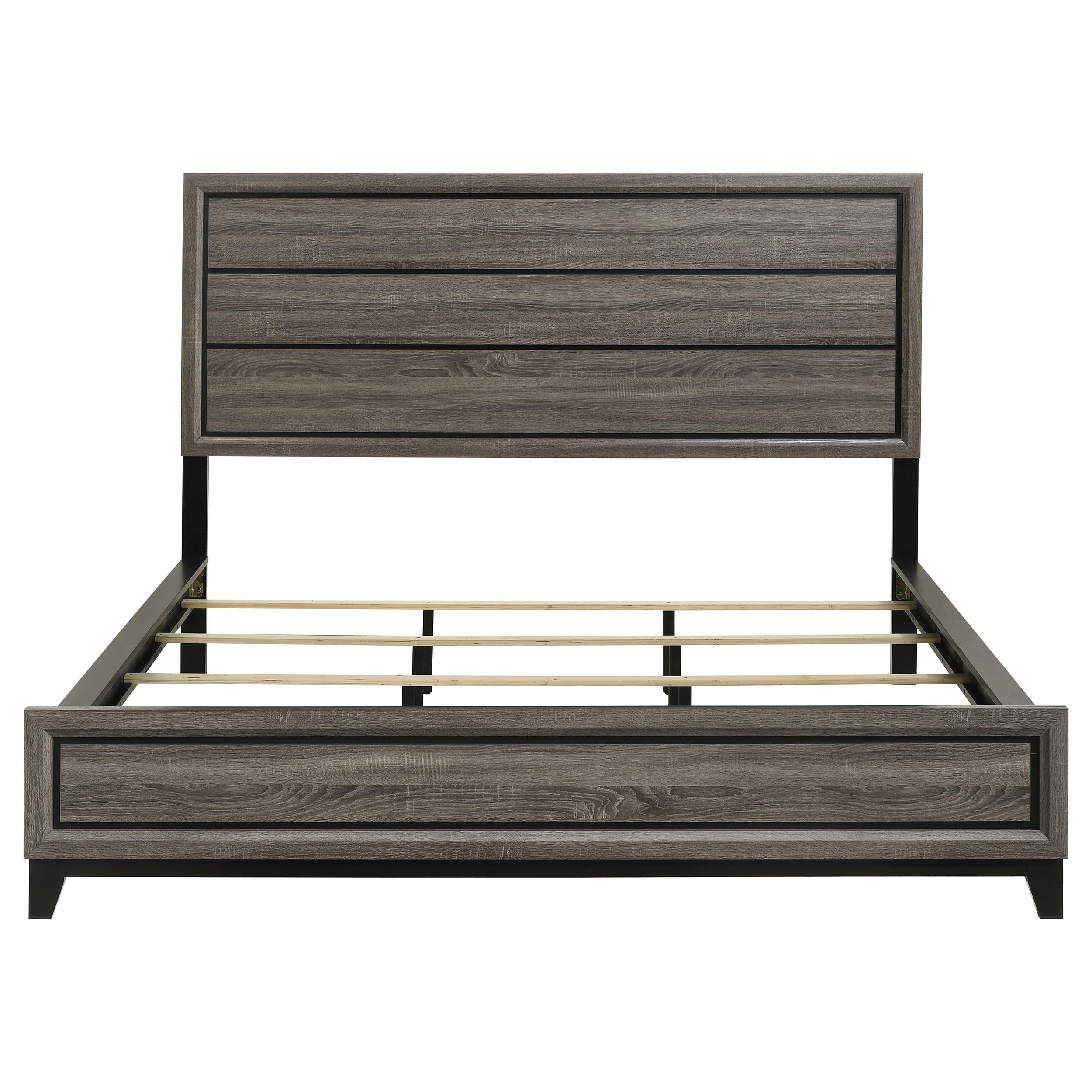 Coaster Home Furnishings Watson Transitional Wood California King Size Panel Bed Frame 57-inch Headboard Grey Oak 212421KW