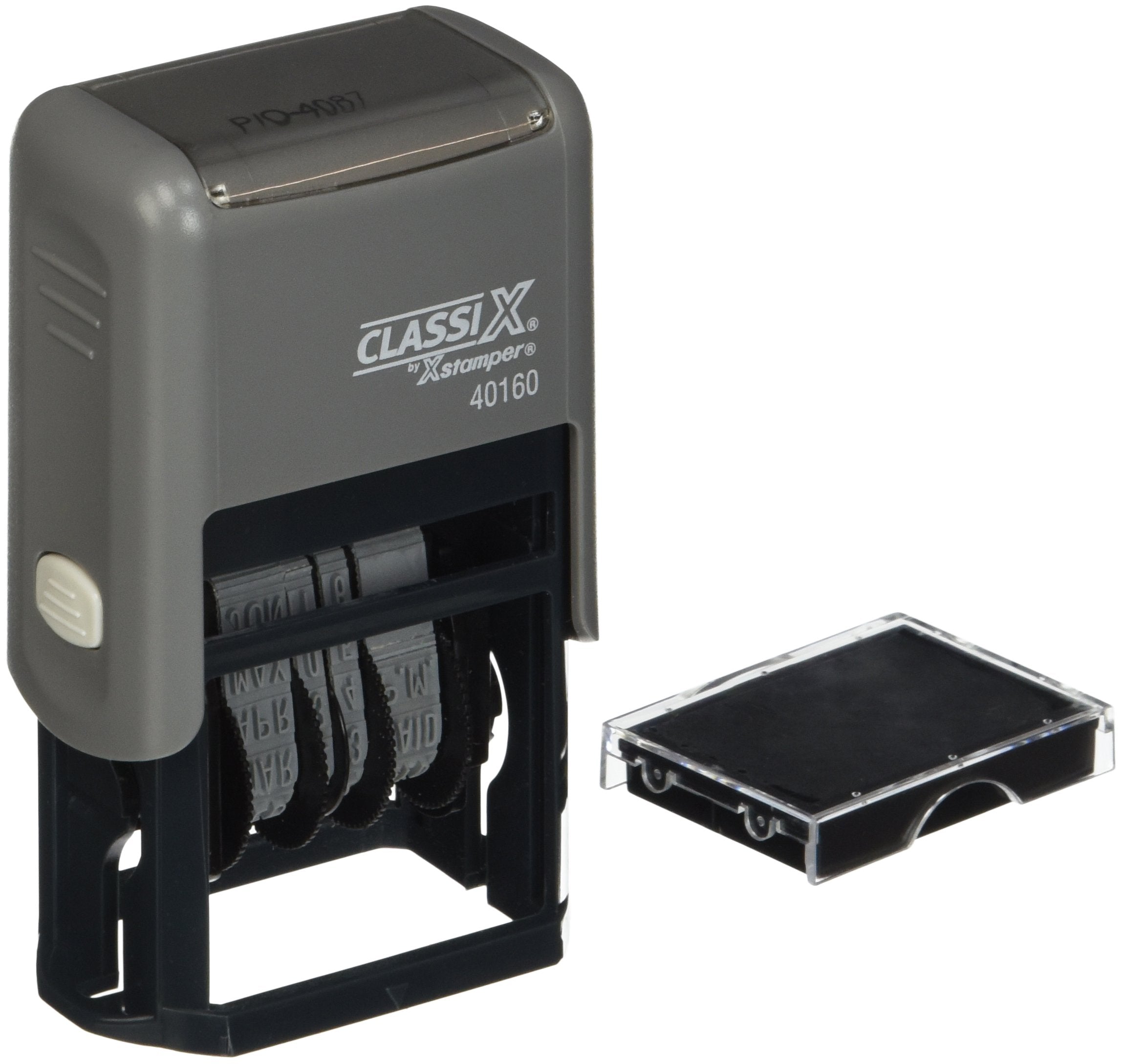 Shachihata Inc Self-Inking Line Dater, 4 Years, Black (Xst40160)