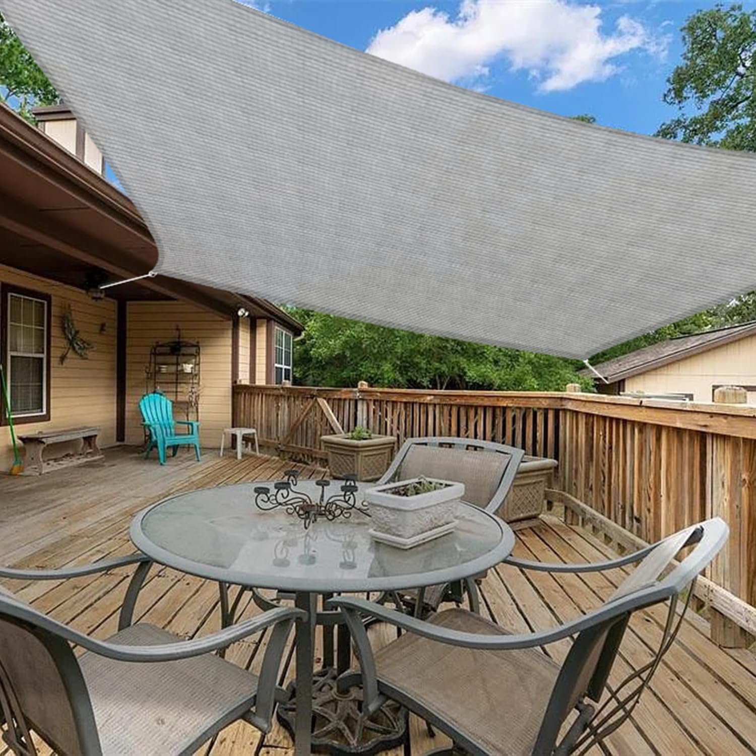 Infrange 8' X 18' Rectangle Sun Shade Sails Canopy Uv Block For Patio Deck Pergola Yard Lawn Outdoor Activities (Gray)
