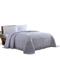 Beatrice Home Fashions Medallion Chenille Bedspread, Twin, Lavender