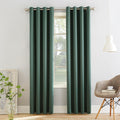 Sun Zero Barrow 2-Pack Energy Saving Grommet Curtain Panel Pair, 54' X 63, Everglade Green