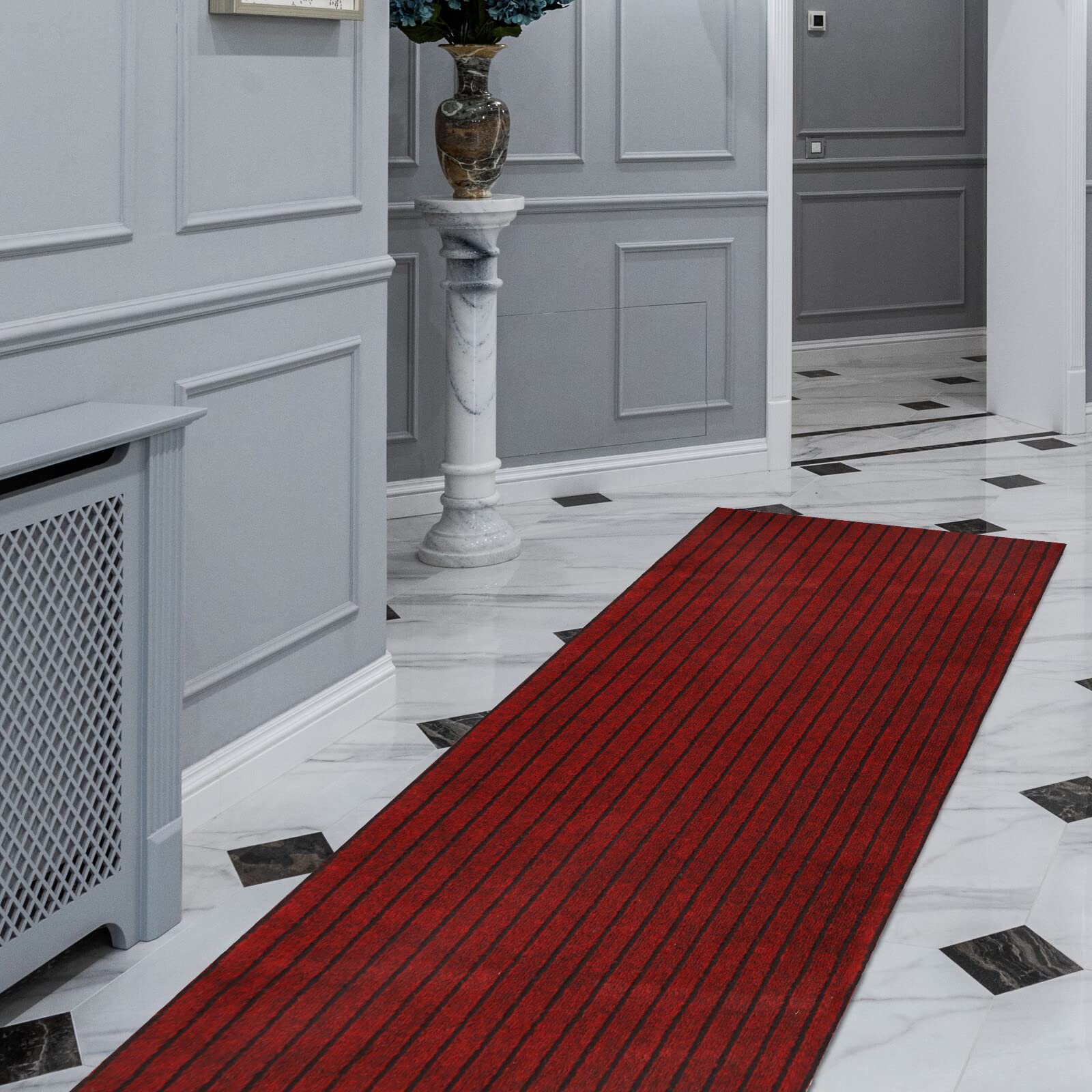 FREADEM Runner Rugs 2' x 72' Indoor Outdoor Carpet Runner, Area Rugs with Anti-Slip Rubber Backing for Aisle Hallway Balcony Gar