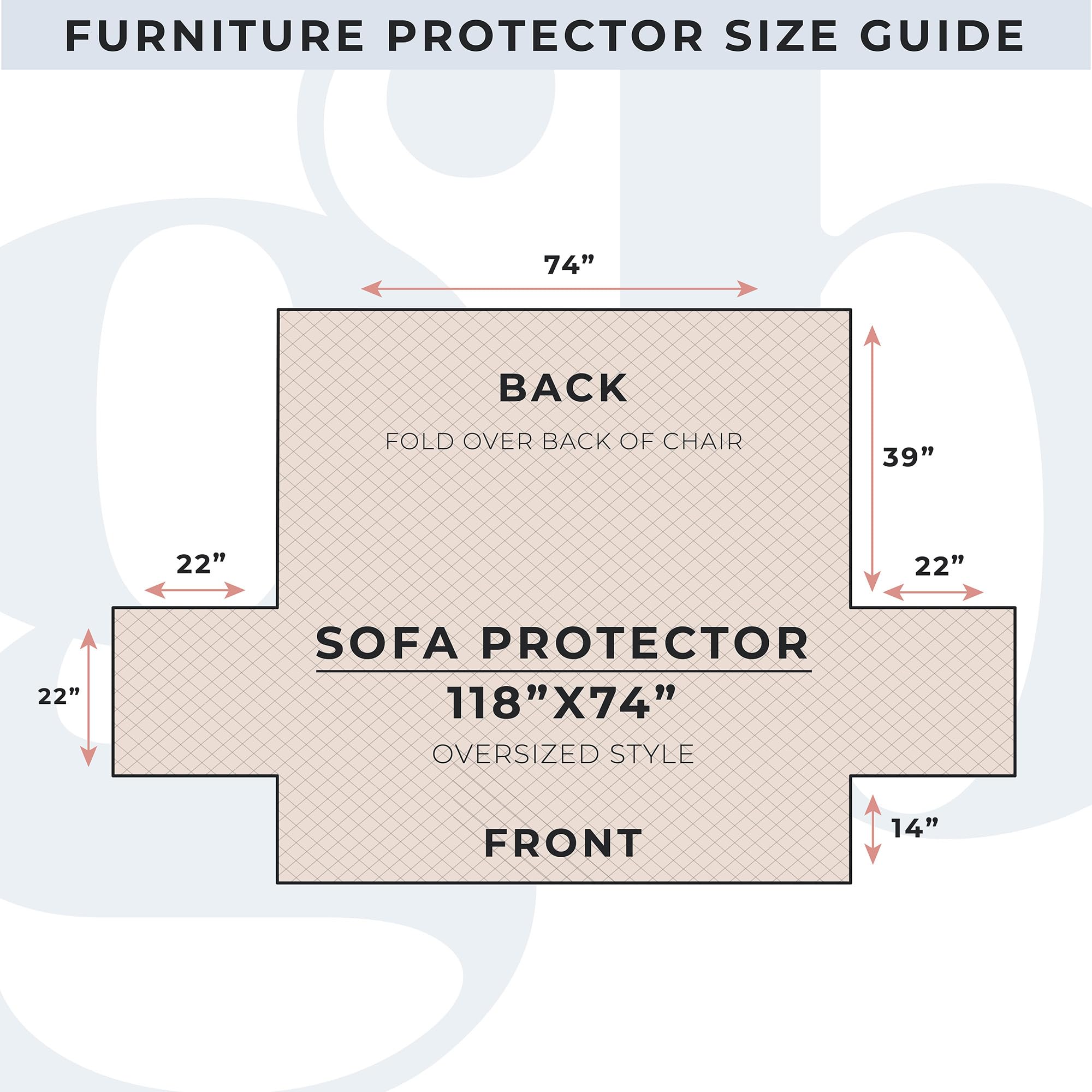 Great Bay Home Reversible Patchwork Sofa Cover - Washable Slipcover Furniture Protector With Elastic Straps - Couch Cover For Dogs, Kids, And Pets - Box-Stitched Detail (Sofa, Dusty Rose)