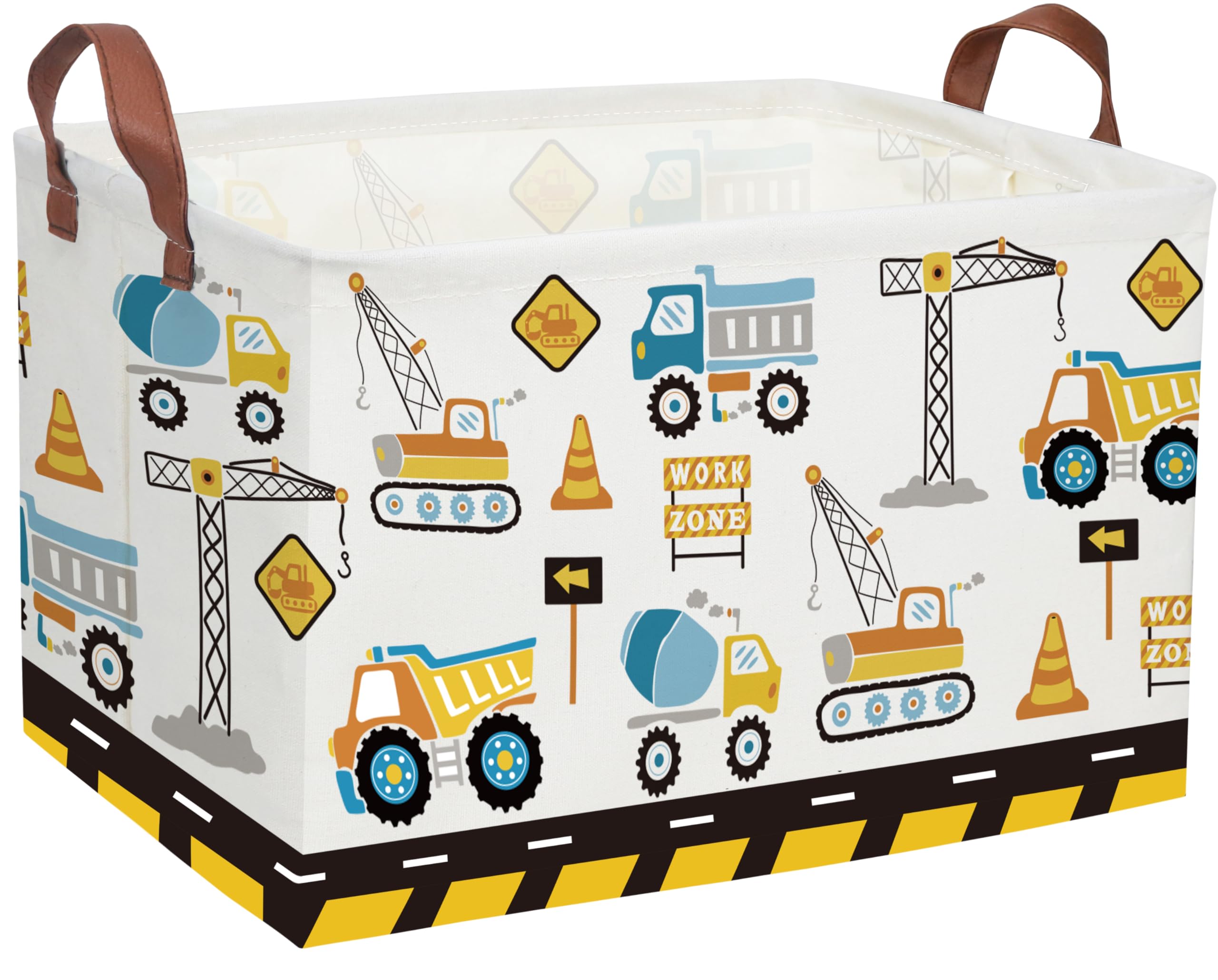 DDBASKET Kids Baskets Car Basket Boys Storage Bins Rectangular Book Basket Storage Bin Organizer Book Shelf Box Room Decor(Engin