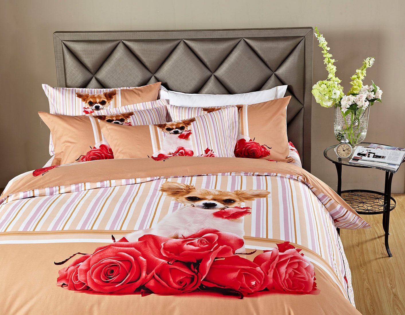 Dolce Mela Dm487Q 6-Piece Luxury Duvet Cover Set, Queen