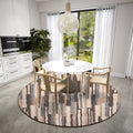 Dalyn Rugs Brisbane Br7 Bold Retro Stiped Sable 8' X 8'