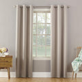 Sun Zero Becca Energy Efficient Grommet Curtain Panel, 40' X 63', Stone