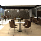 Lorell Bentwood Cafe Chair, Espresso (Pack of 2)