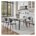 Stoolink Dining Room Chairs Set Of 6 Modern Chenille Upholstered Diner Chairs Quick Assembly Simple Accent Side Chairs With Ergo