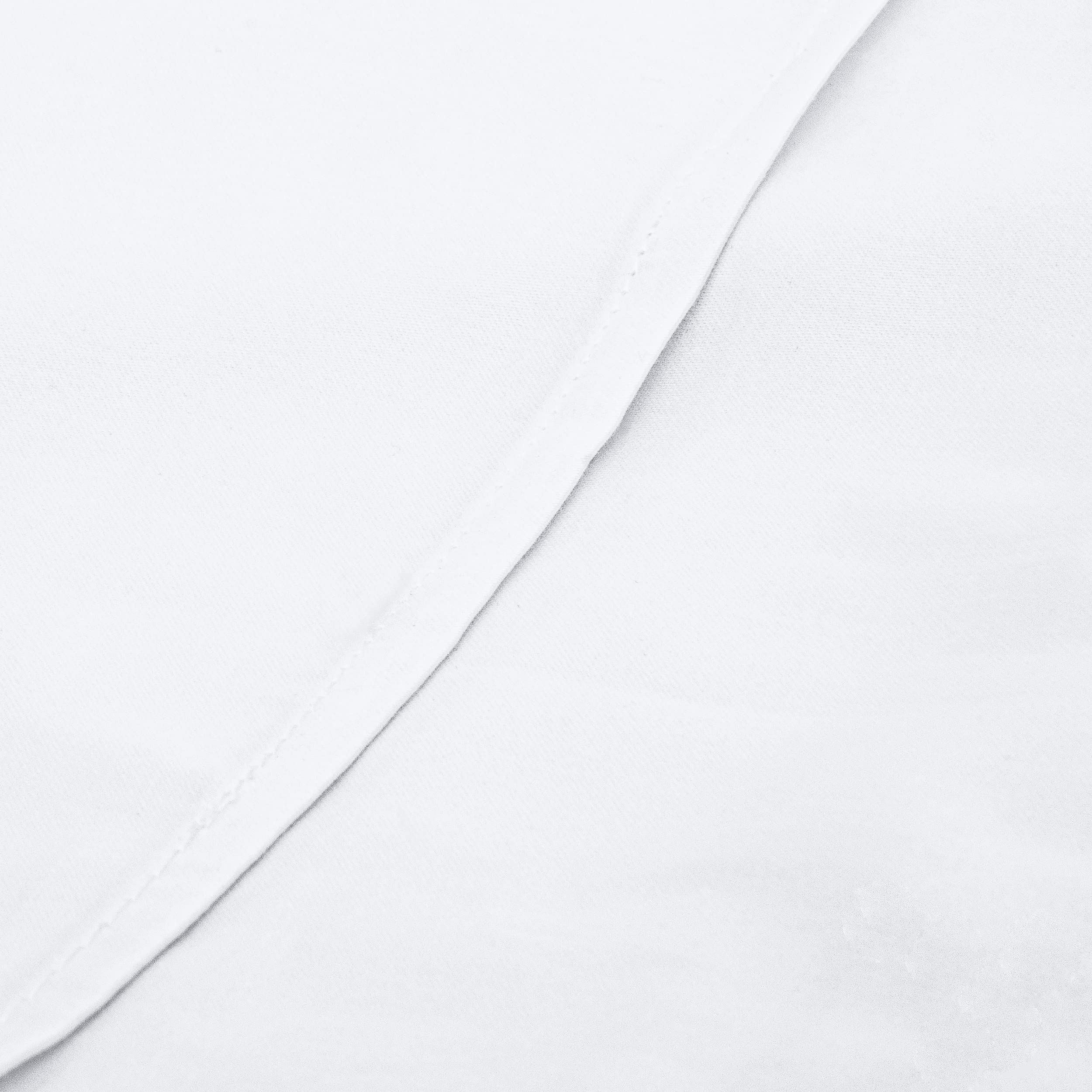 Ntbay 2 Pack 500 Thread Count 100% Egyptian Cotton Queen Pillow Shams, Super Soft And Breathable Oxford Pillowcases For Bed, 20X30 Inches, White