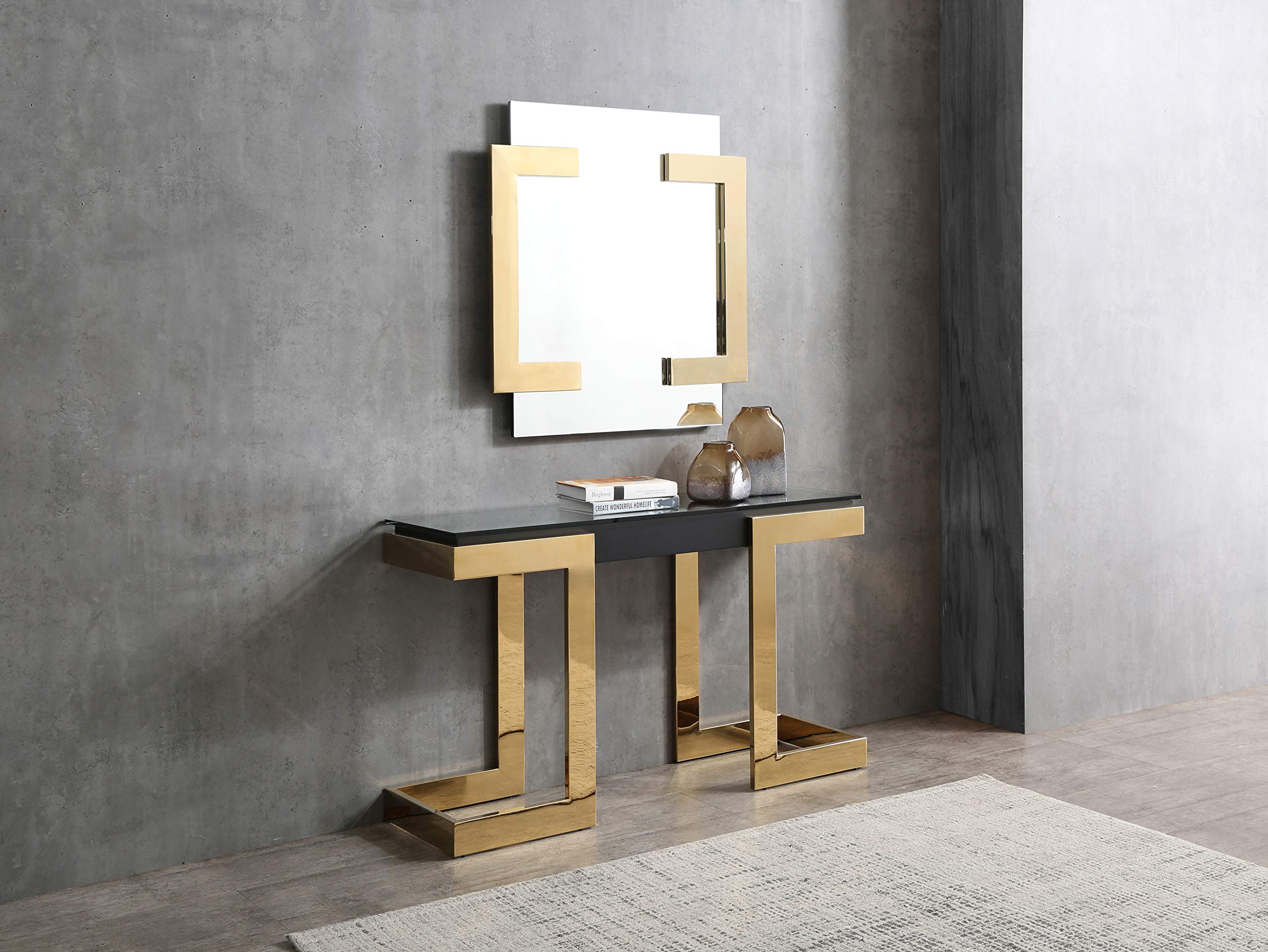 Whiteline Modern Living Sumo Console Table, W52 D18 H43, Black