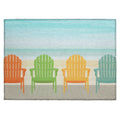 Harbor Ha1 Blue Coastal Rug Rectangle 8' X 10'
