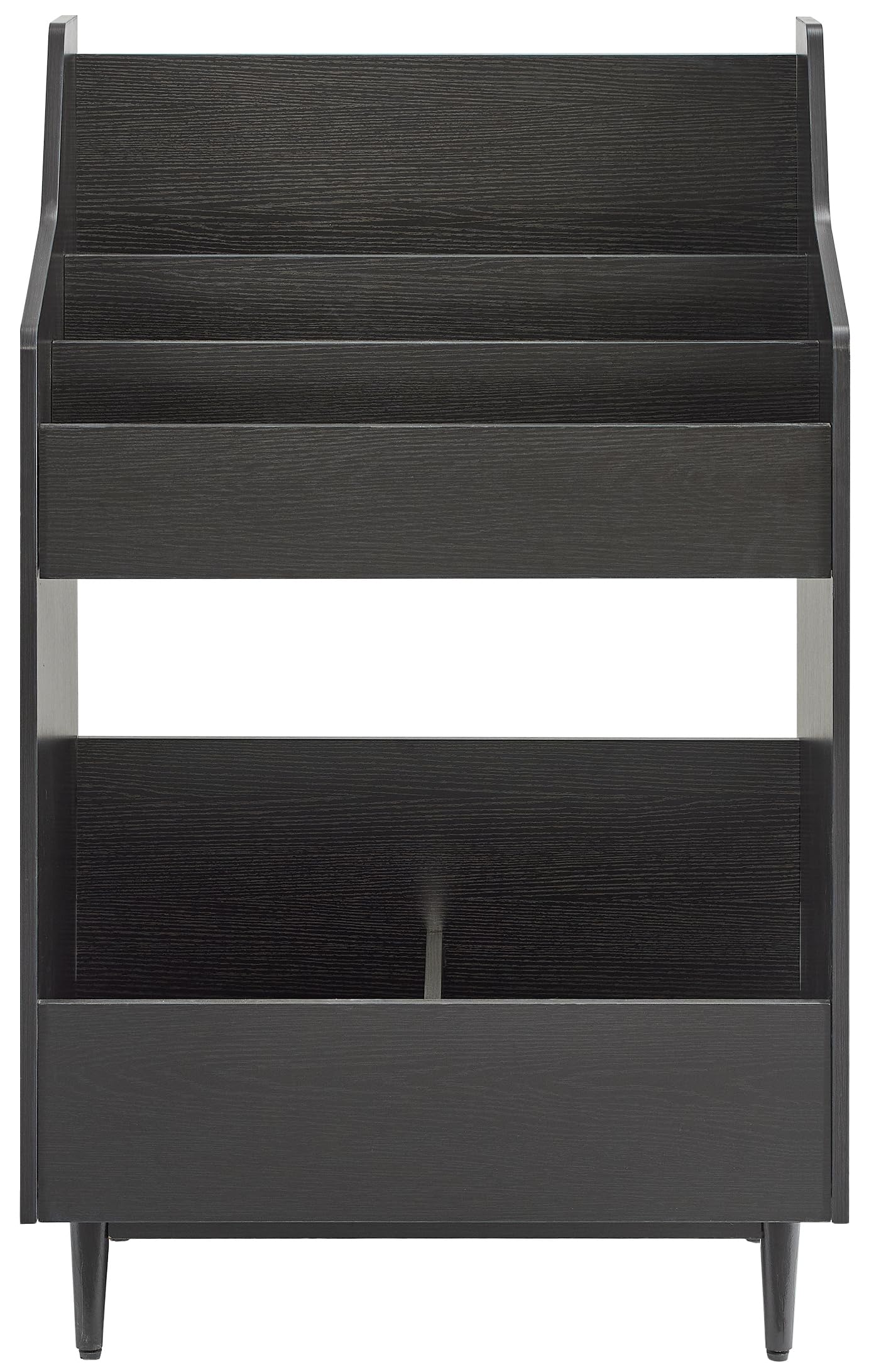 Crosley Furniture Liam Vinyl Record Storage Stand, Tiered Storage Shelves for Records, Black