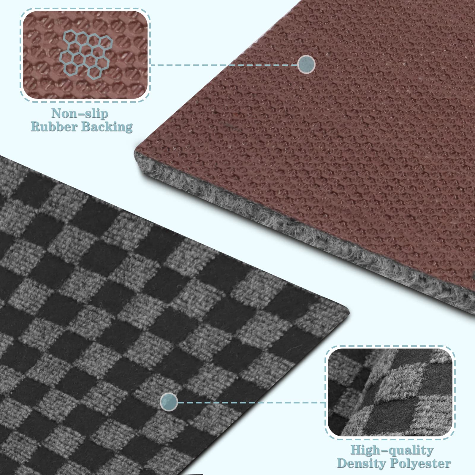 Runner Rug 2Ft X 13Ft, Ayoha 2'-82' Utility Carpet Runner For Entryway Hallway Aisles Balcony Garages, Area Rugs With Non-Slip R