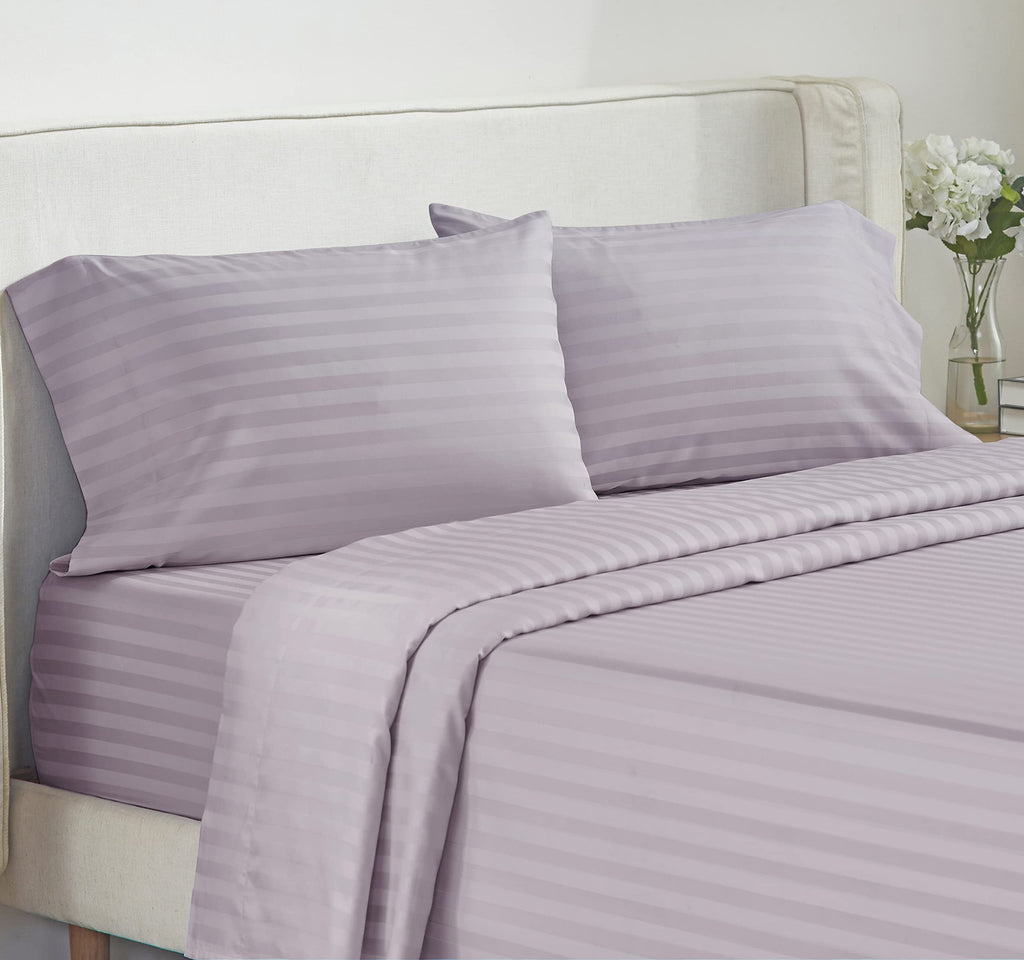 California Design Den - Deep Pocket Full Size Sheets Set Soft 100% Cotton Cooling Sheets With Snug Fit Elastic, 500 Thread Count
