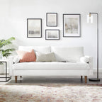 Modway Eei-3764-Whi Valour Performance Velvet Sofa, White