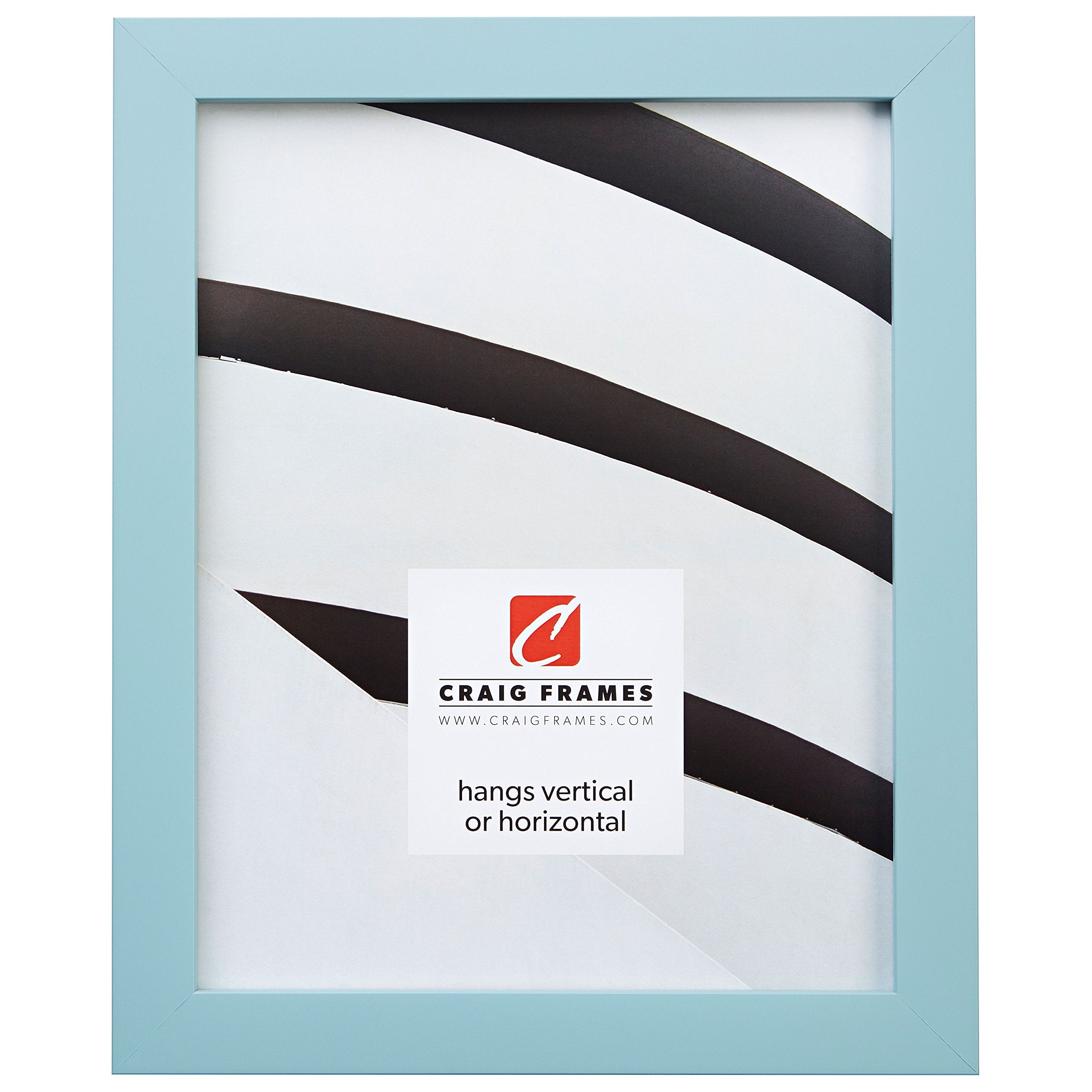Craig Frames Confetti, Modern Light Blue Picture Frame, 10 x 13 Inch