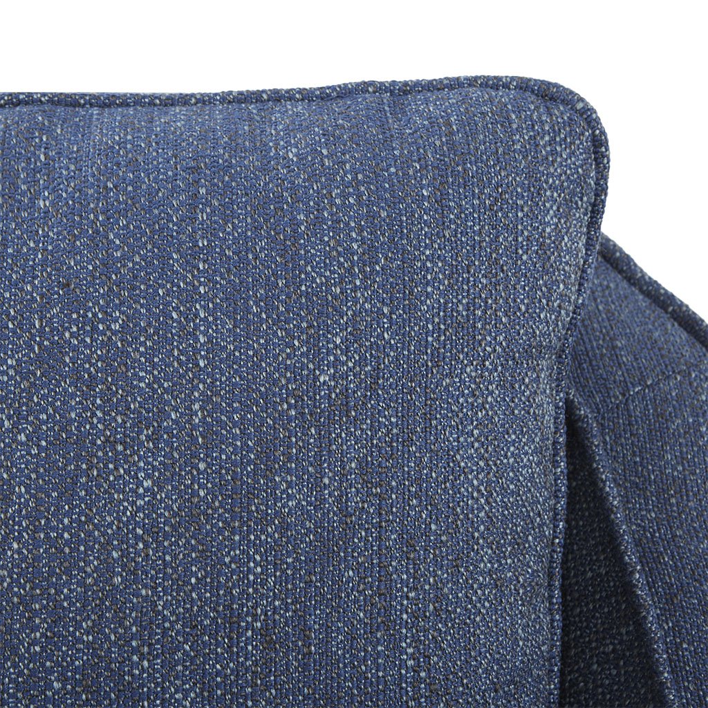 Madison Park Brianne Swivel Chair - Solid Wood, Plywood, Metal Base Accent Armchair Modern Classic Style Family Room Sofa Furniture, 29.5" Wide, Navy
