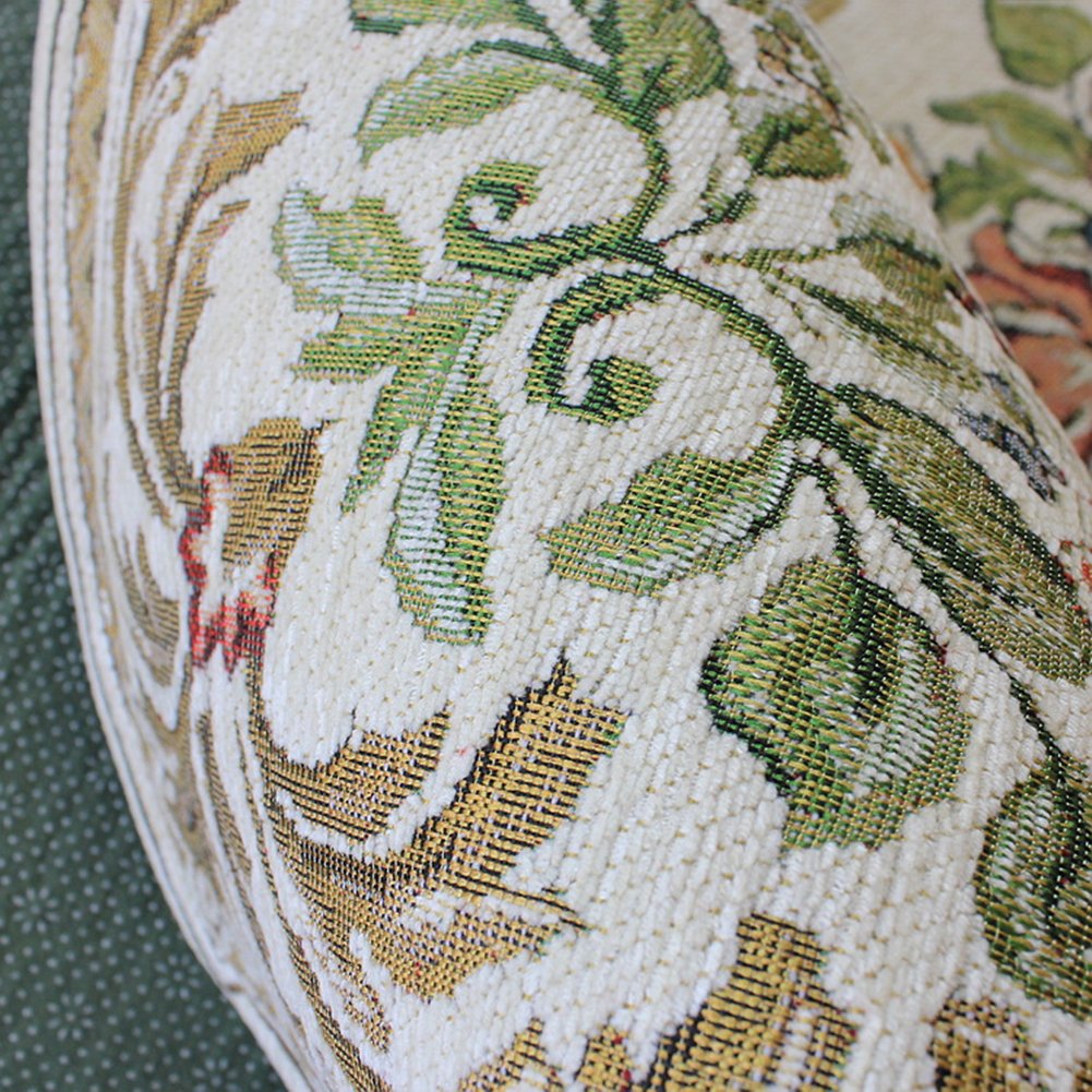 Ukeler Vintage Traditional & Modern Rugs Home Decor Collection Floral Design Large Round Carpet, 4'X4'
