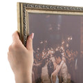 ArtToFrames 10x13 Inch Silver Picture Frame, This 1.30 Inch Custom Poster Frame is Antique Silver - Comes with Regular Glass and
