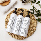Homcdaly Shampoo And Conditioner Dispenser, 16Oz 3-Pack Refillable Shampoo And Conditioner Bottles, Empty Shampoo Bottles, Shamp