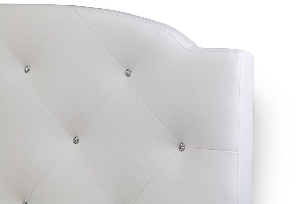 Baxton Studio BBT6440-Full-White Platform, Full, White