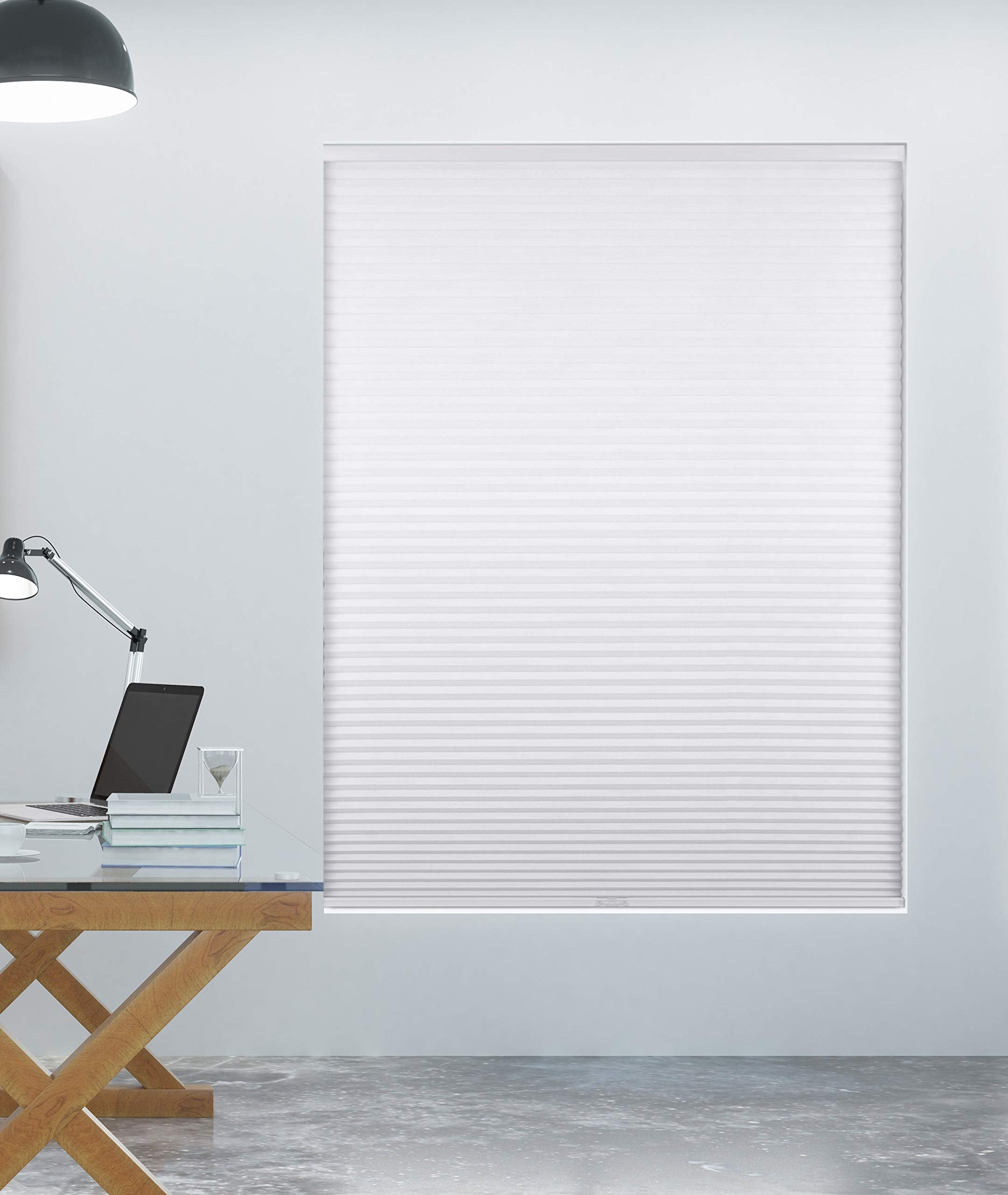 Arlo Blinds Single Cell Room Darkening Cordless Cellular Shades, Color: White, Size: 30'' W x 60'' H