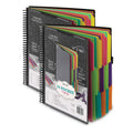Samsill 2 Pack Deluxe 24 Pocket Spiral Project Folder Organizer With 12 Dividers, Notepad, Customizable Front Cover, Erasable Wr