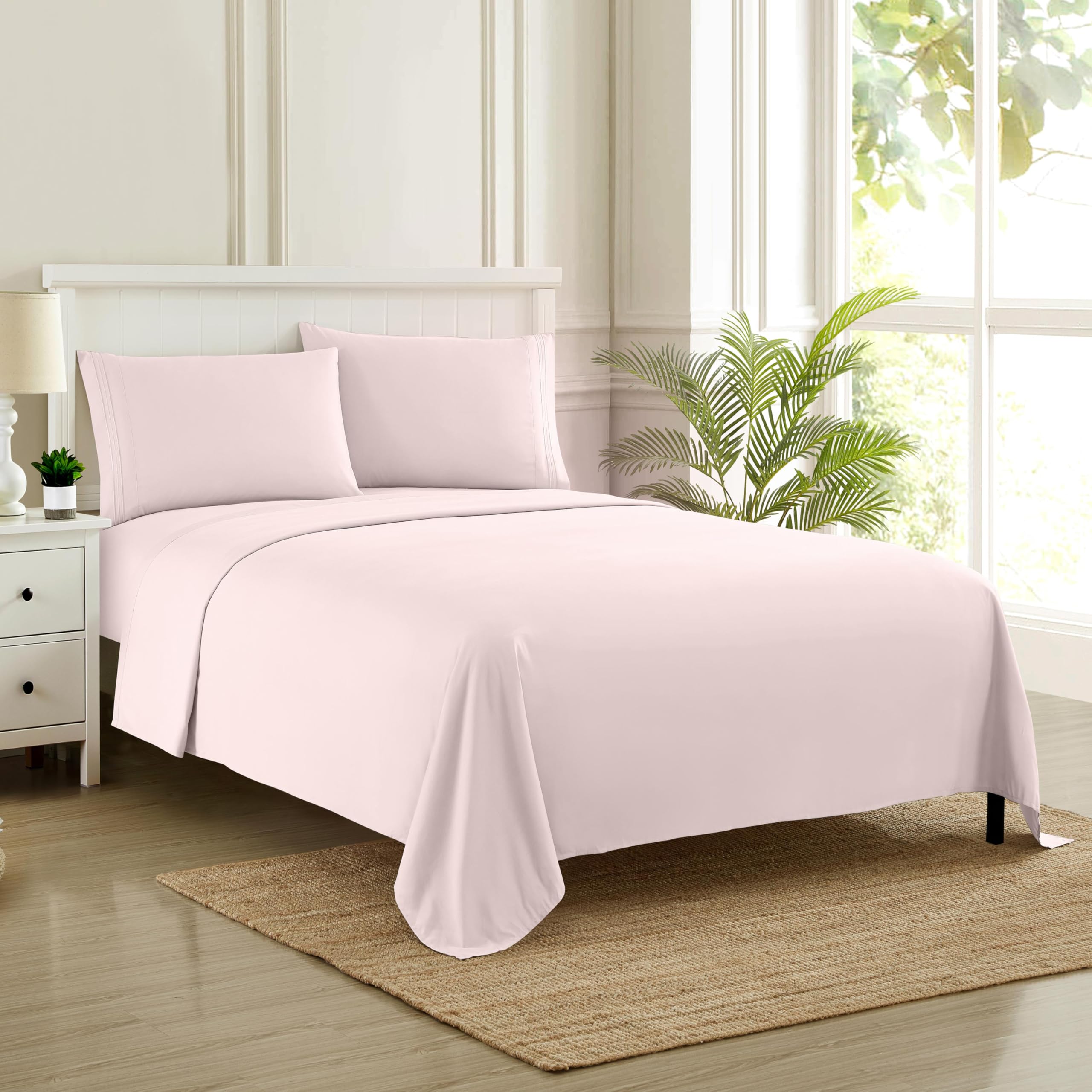 King Size Sheets - Breathable Luxury Bed Sheets With Full Elastic & Secure Corner Straps Built In - 1800 Supreme Collection Soft