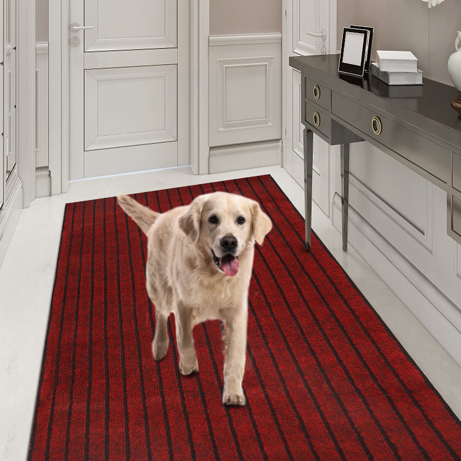 Runner Rug 3FT x 54FT, AYOHA 2'-82' Utility Carpet Runner for Entryway Hallway Aisles Balcony Garages, Area Rugs with Non-Slip R