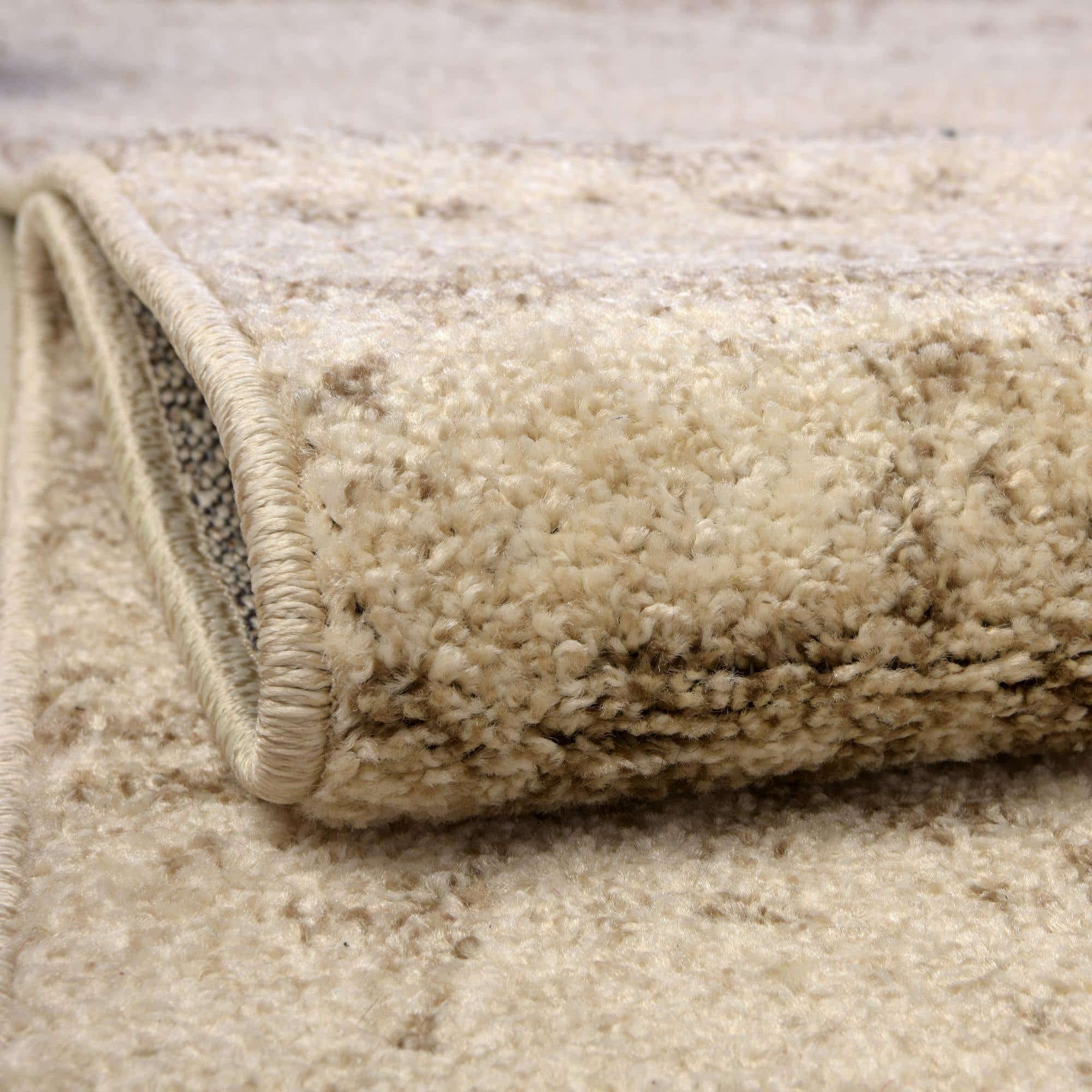 Unique Loom Del Mar Collection Area Rug - Lucille (2'X 8' Runner, Bone Beige)