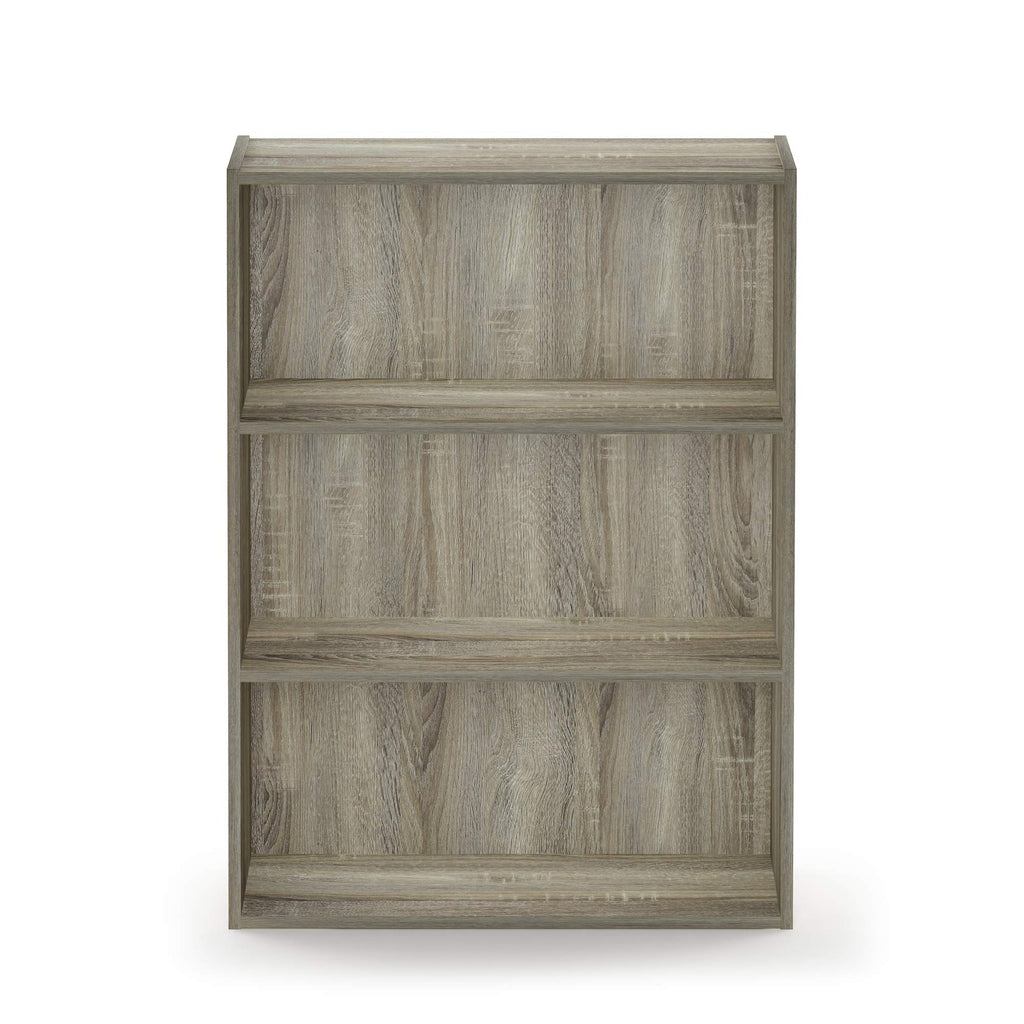 Furinno Pasir 3-Tier Open Shelf Bookcase, Sonoma Oak