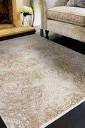 HomeRoots Decor 46' X 69' X 0.'5' Sand Polypropylene Rug
