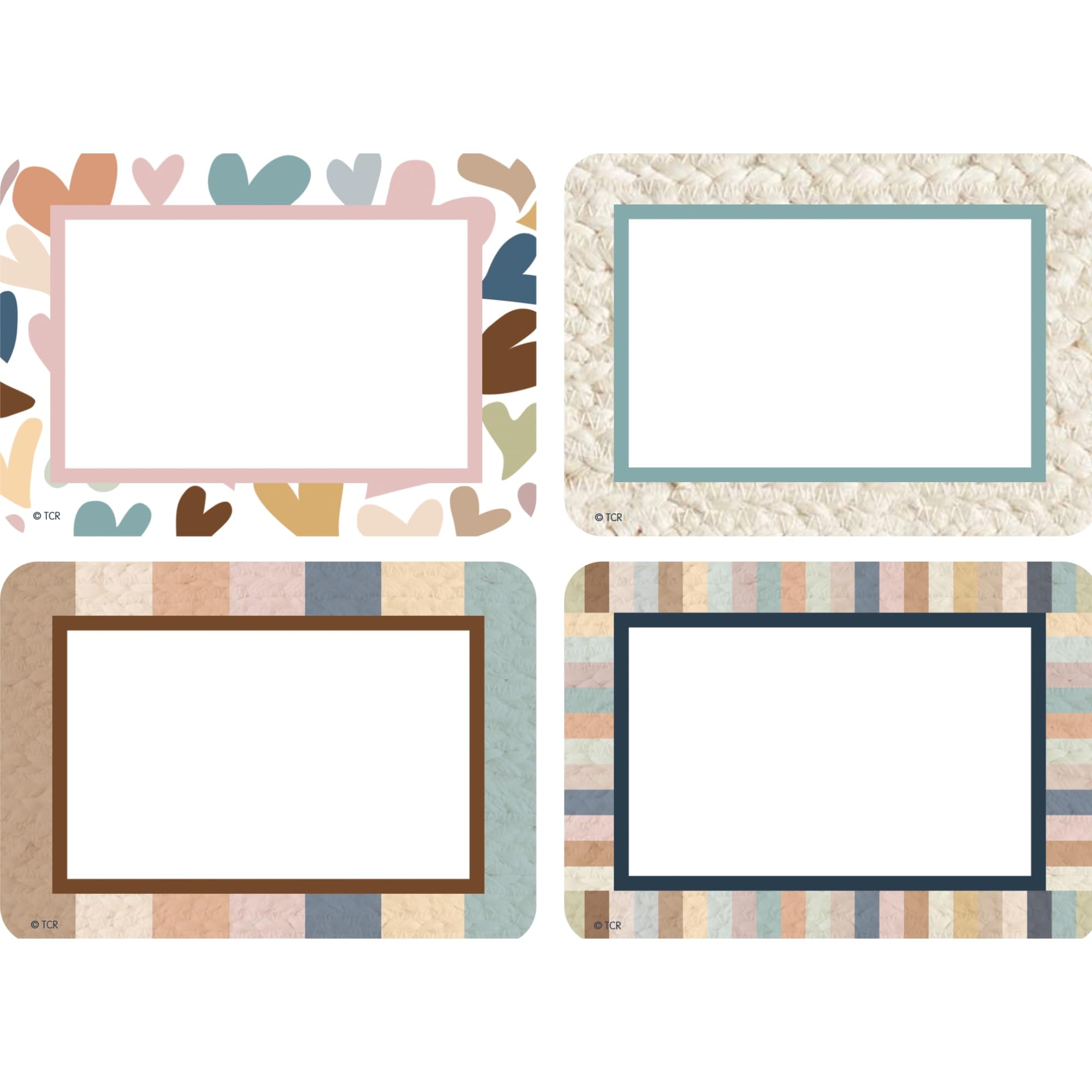 Teacher Created Resources Name Tags/Labels, 3-1/2' X 2-1/2', Everyone Is Welcome, Pack Of 36 Labels