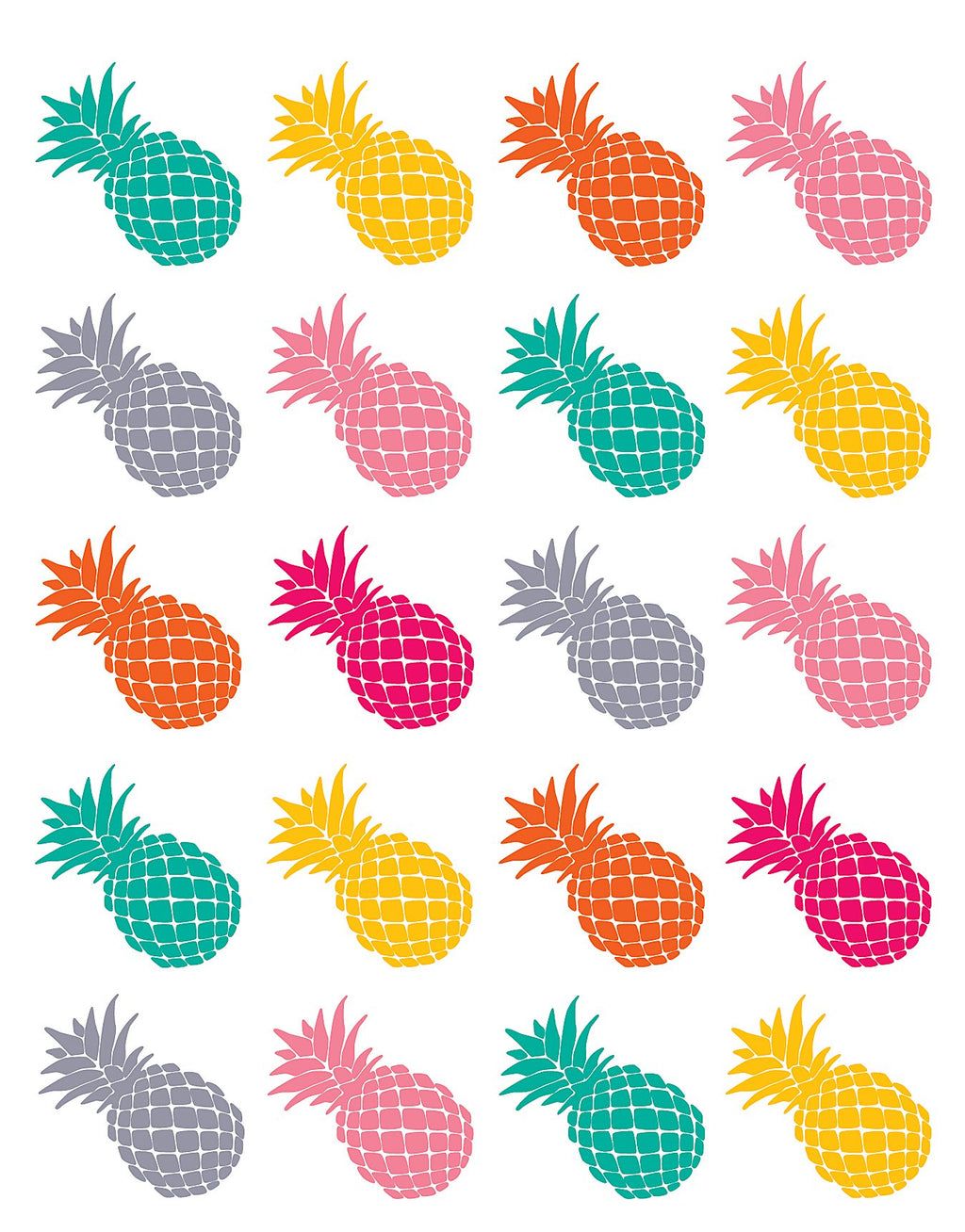 TROPICAL PUNCH PINEAPPLES STICKERS