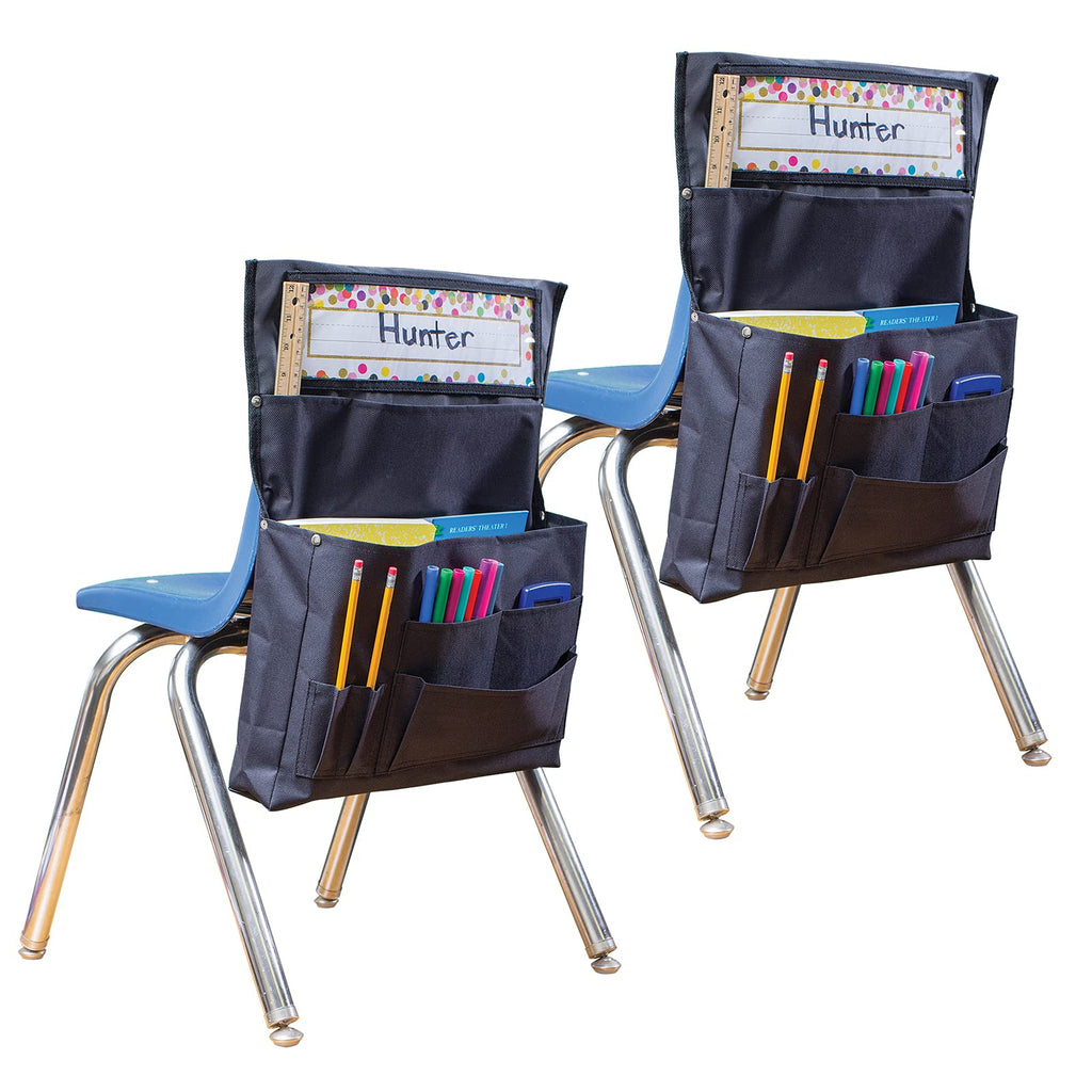 Teacher Created Resources Black Chair Pocket, Pack Of 2
