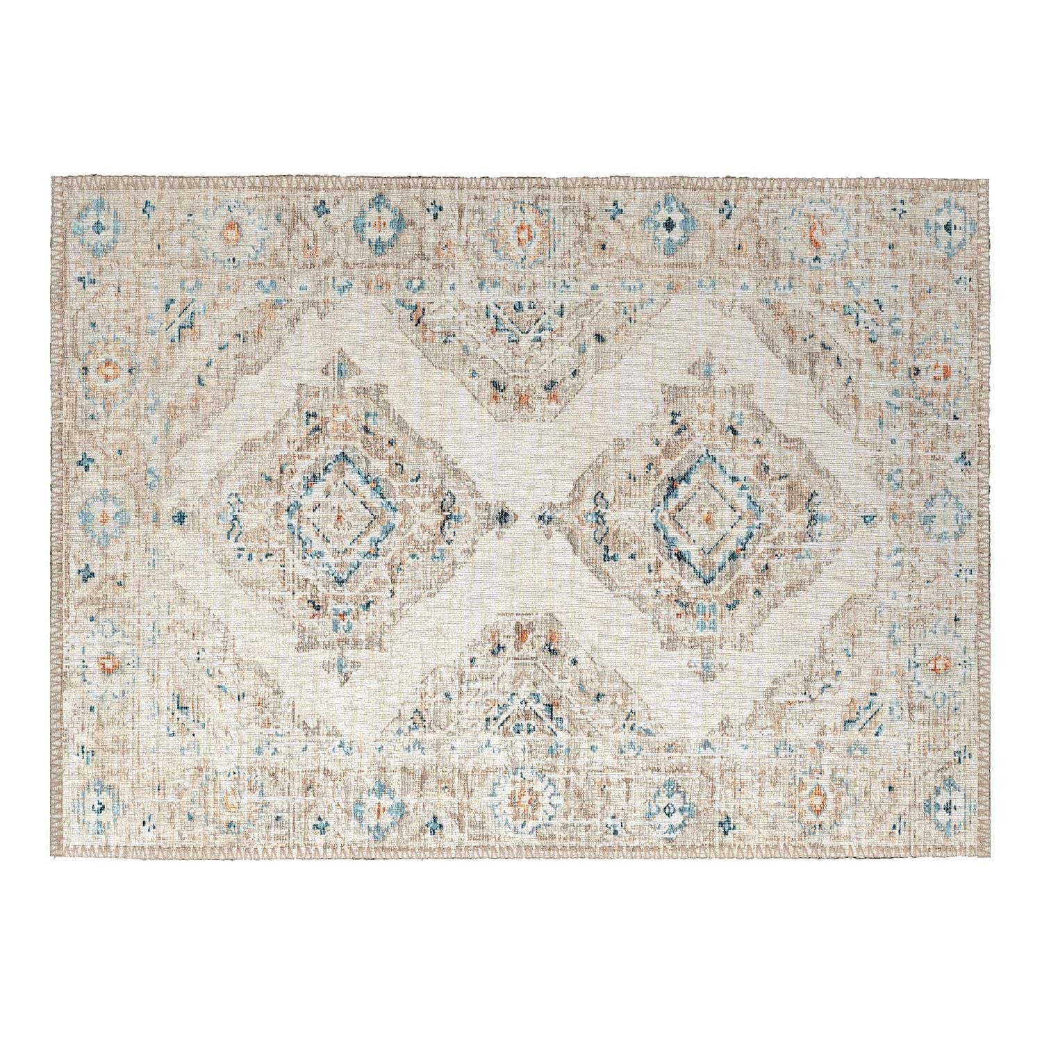 Marbella Mb1 Ivory Traditional Rug Rectangle 3' X 5'
