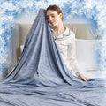 Choshome Cooling Blanket Queen Size, Cooling Blankets For Hot Sleepers, Q-Max>0.5 Cooling Blanket, Lightweight Breathable Thin B