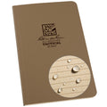 Rite In The Rain Weatherproof Tan Tactical Field Notebook, 4 5/8' X 7' Soft Cover Notepad, Universal Page Pattern, Reference P