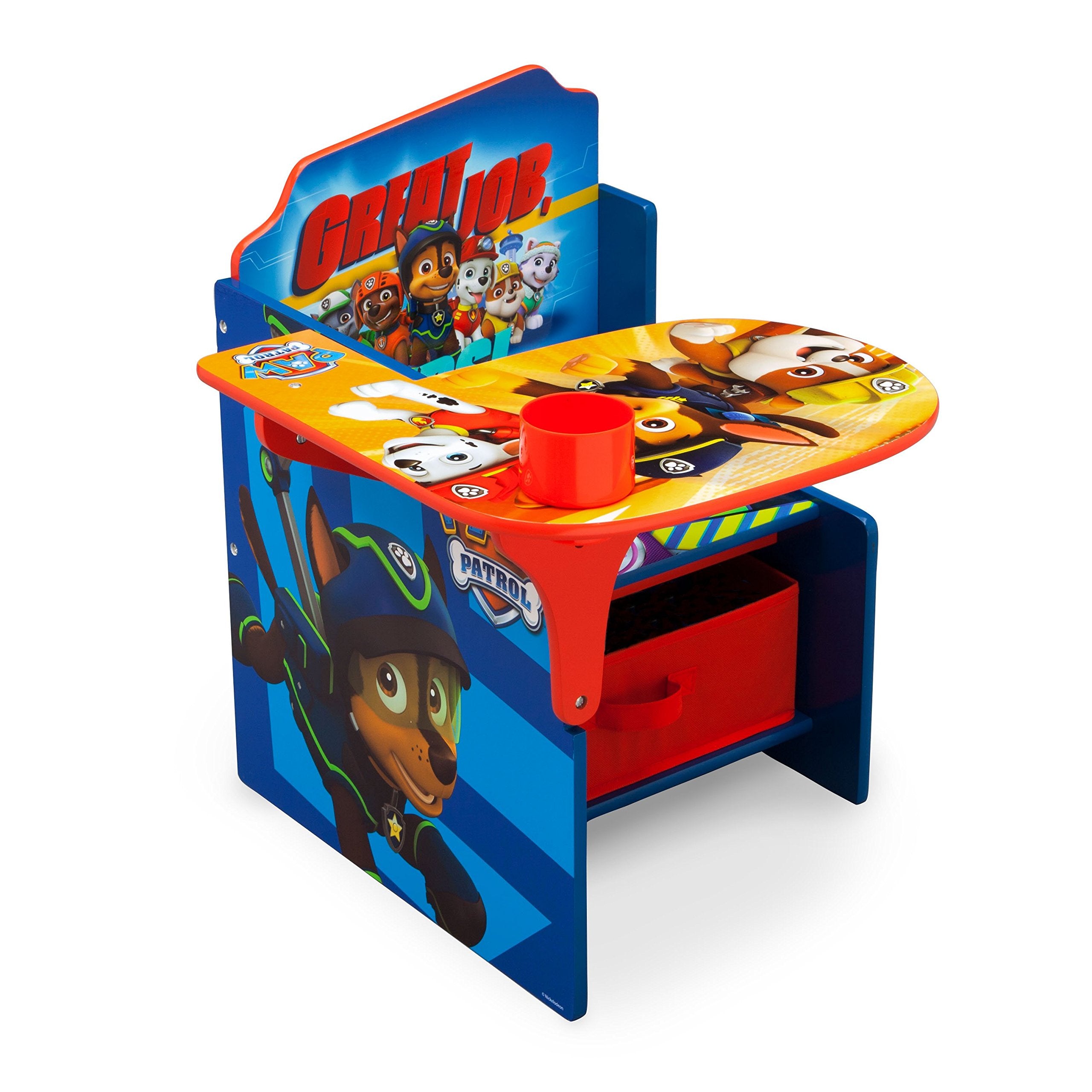 Delta Children Chair Desk With Storage Bin Nick Jr. PAW Patrol Wood Paw Patrol TC85961PW-1121
