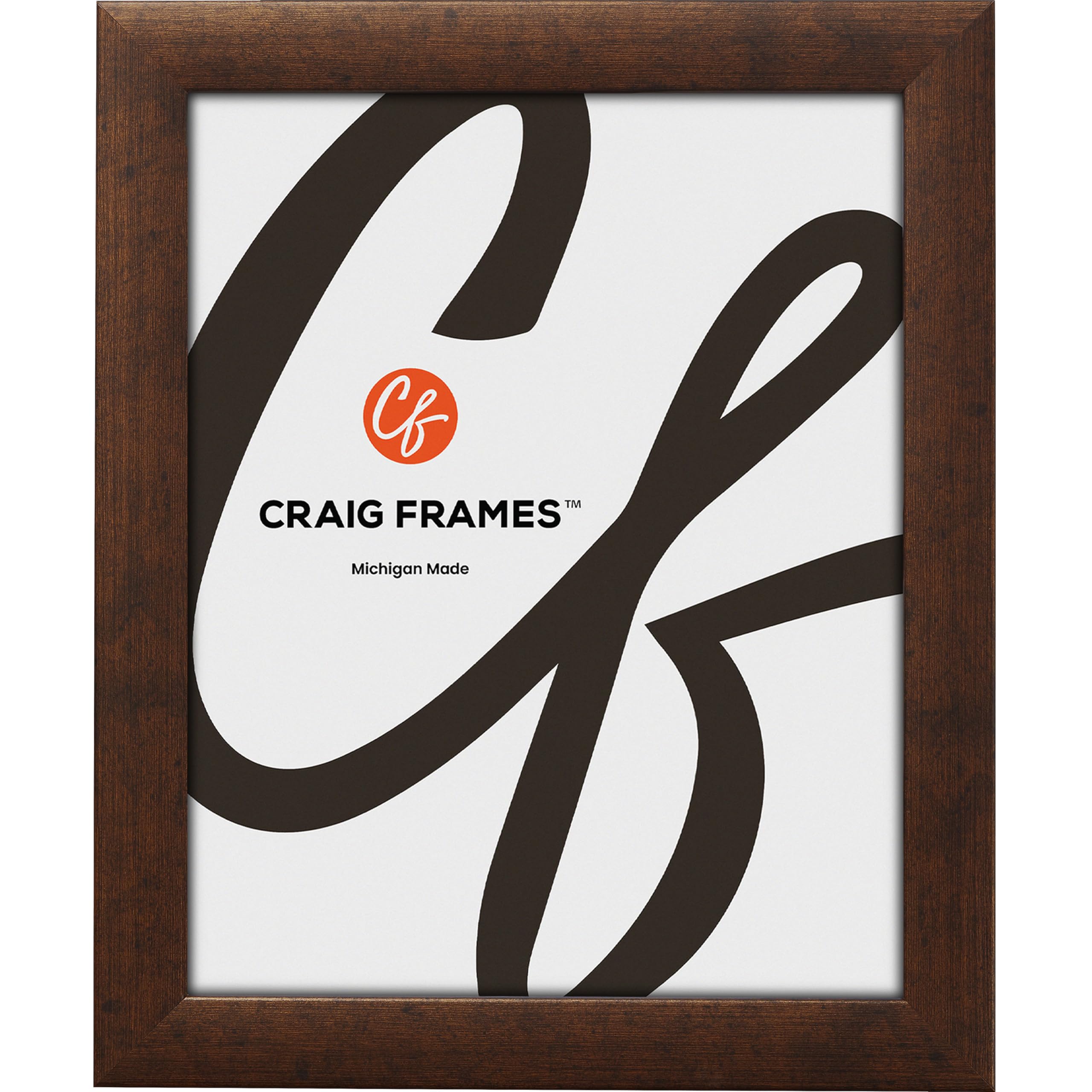 Craig Frames Contemporary, 8x11 Picture Frame, Rustic Copper