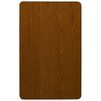 Flash Furniture Wren 36''W x 72''L Rectangular Oak HP Laminate Activity Table - Height Adjustable Short Legs
