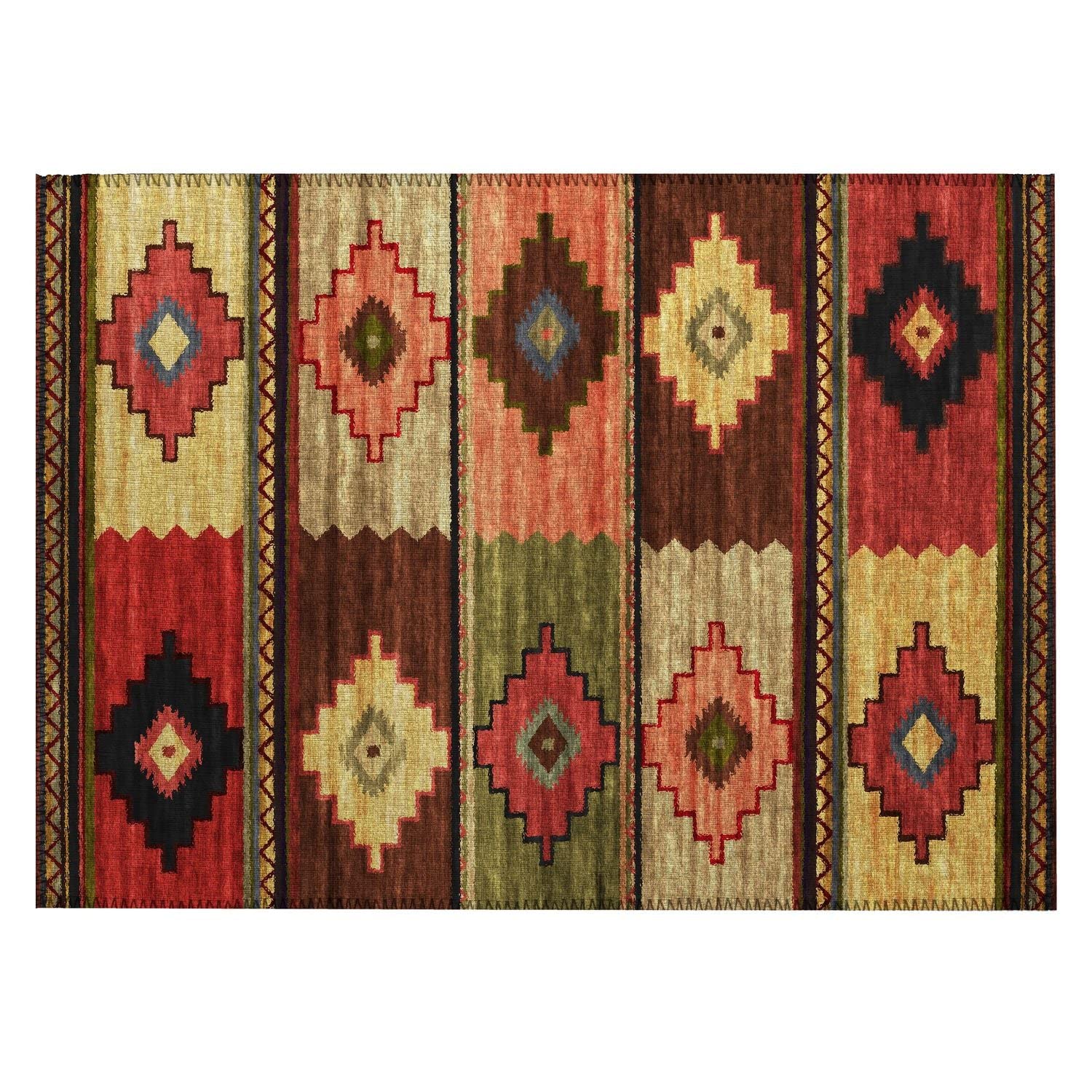 Phoenix Ph1 Brown Southwestern Rug Rectangle 10' X 14'