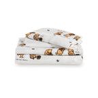 Berkshire Blanket Kids Sheet Set Queen Size - 4 Pieces,Cute Character Printed Soft Microfiber Bed Sheets,Lig Mini Winnie And Hun